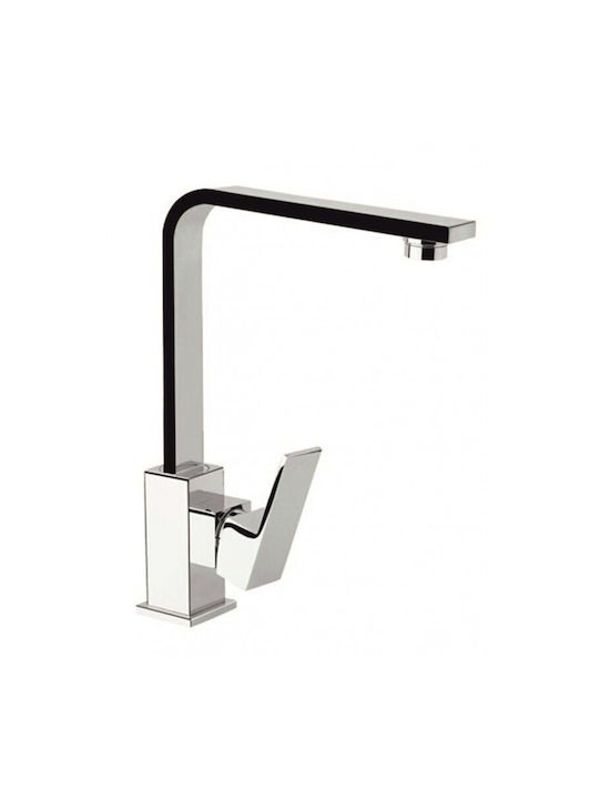 Inter Ceramic Alpaca Ένθετος Νεροχύτης Inox Μ40xΠ40cm Ασημί