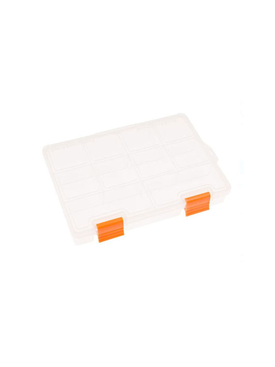 Plastic Cutie de Depozitare cu Capac Transparent 19.5x14x3cm 1buc