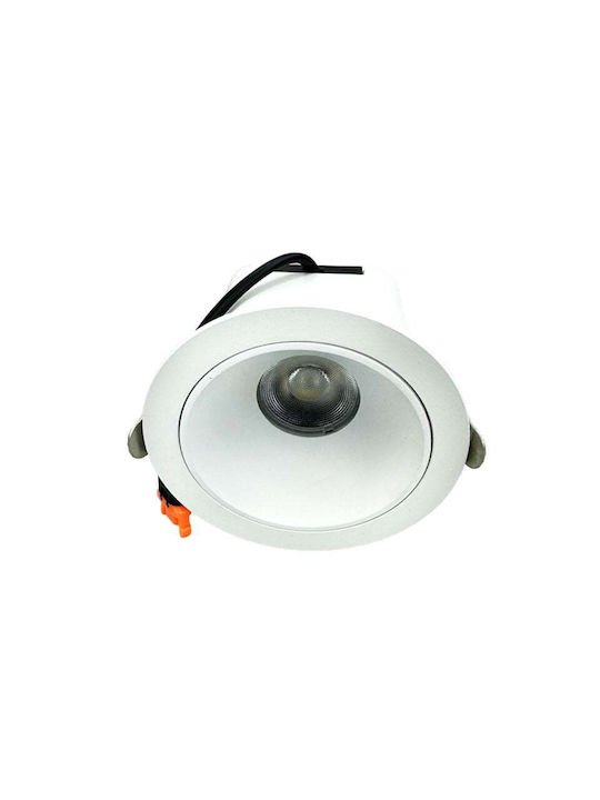 Spot Light Einbau Spot mit integriertem LED und Natürliches Weißes Licht Weiß 1Stück Spot Light Einbau Spot mit integriertem LED und Natürliches Weißes Licht Weiß 1Stück