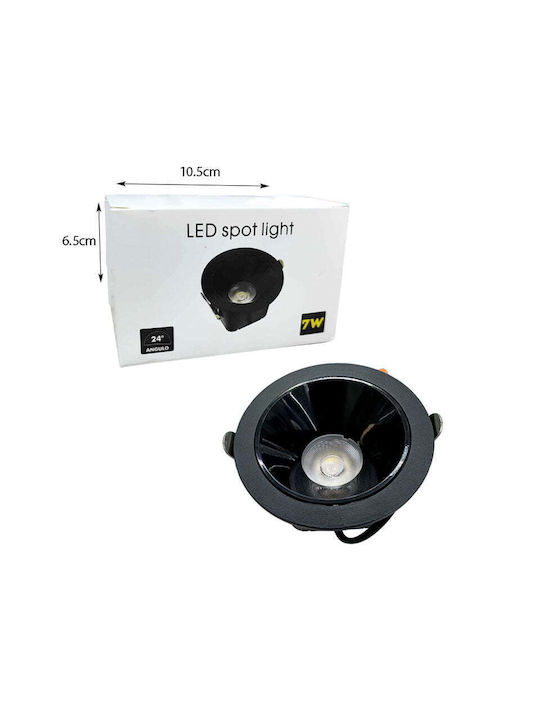 Spot Light Recessed Spot with Integrated LED and Natural White Light White 1pcs