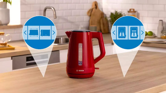 Bosch MyMoment Електрическа Кана 1.7л 2400W Червена