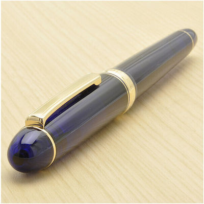 Platinum Fountain Pen Blue of Glass with Blue Inkjet