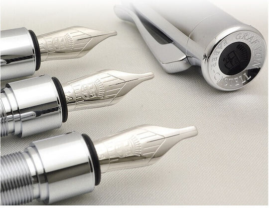 Set Calligraphy Pen Stub 1.1mm Black made of Steel