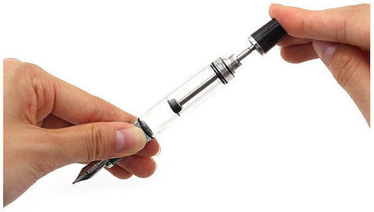 Twsbi Vac 700 mini Smoke Clear Peniță de Caligrafie Fine Transparent