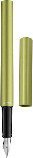 Pelikan Replacement Nib Medium Green made of Steel with Blue Ink and with 1 Replacement Nibs