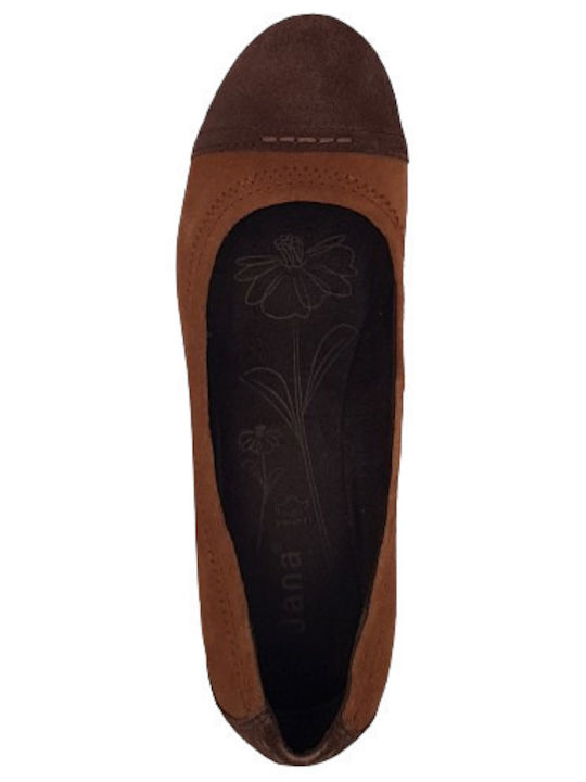 Anatomic Leather Ballerinas Tabac Brown