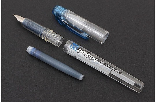 Platinum Πένα Γραφής Medium 0.3mm Μπλε από Ατσάλι με Μπλε Μελάνι