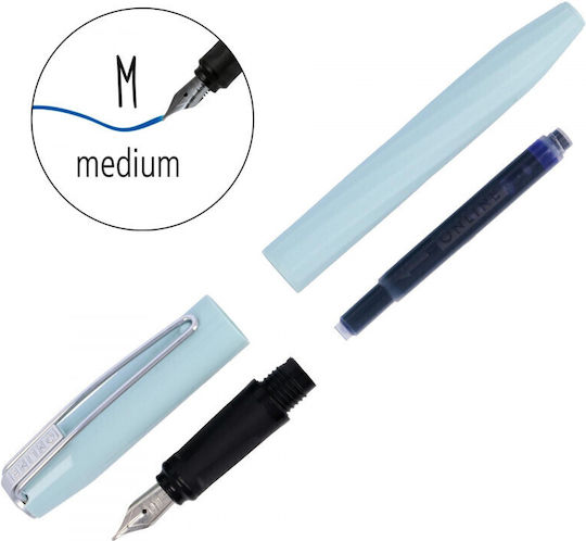 Online Stilou Medium Violet Cu Cerneală Roșie