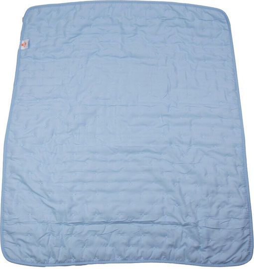 Kamtex Baby Quilt-Duvet Crib Cotton Light Blue 100x120cm