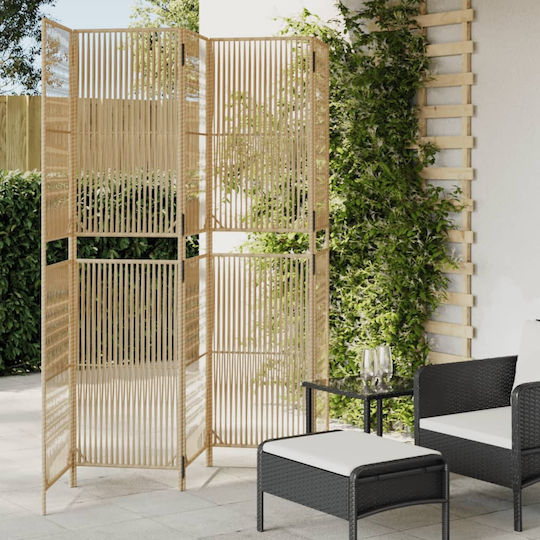 vidaXL Διακοσμητικό Παραβάν από Rattan 245x200cm