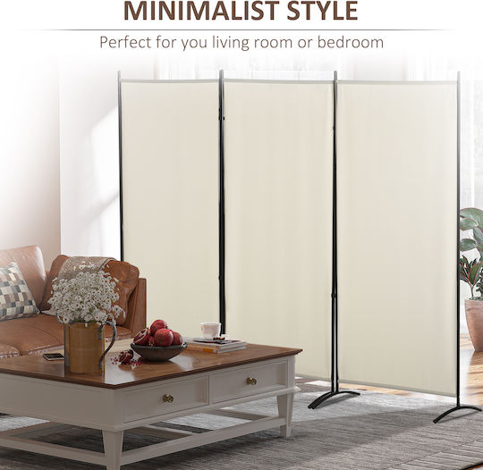 HomCom Decorativ Paravan Metalic 253x182cm