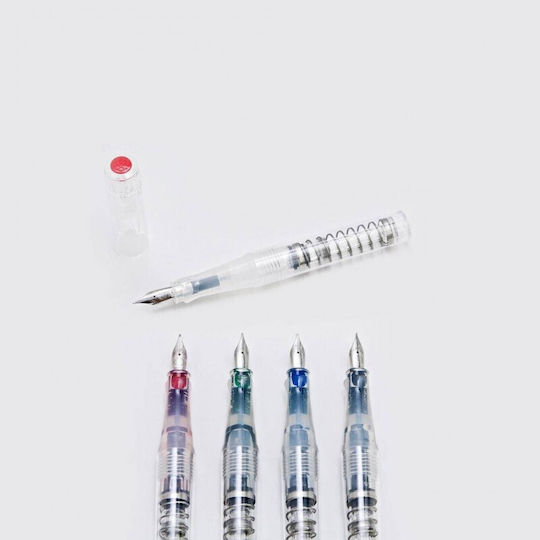 Twsbi Калиграфска Писалка Ширина на линията Прозрачна с Червен Мастило