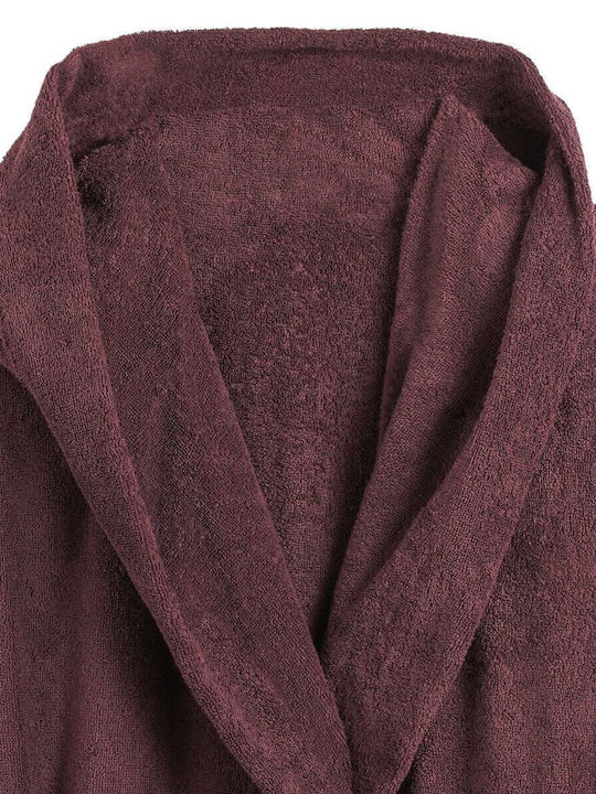La Redoute Interieurs Μπουρνούζι με Κουκούλα σε Μωβ Χρώμα 400gr/m²