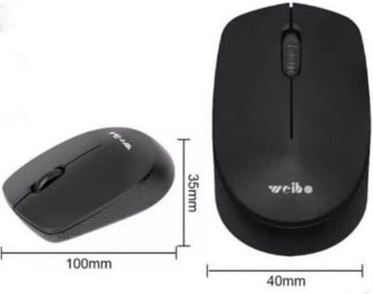 Weibo RF-6300 Ασύρματο Bluetooth Ποντίκι Μαύρο
