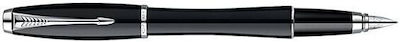 Parker Writing Pen Medium Black made of Steel with Black Ink