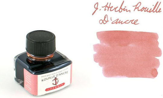 Jacques Herbin Replacement Ink for Pen is packaged in a beautiful bottle with a special position to hold the pen horizontally These bottles are called 30ml