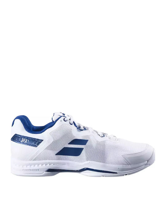 Babolat Sfx3 Ανδρικά Παπούτσια Τένις για Όλα τα Γήπεδα Λευκά