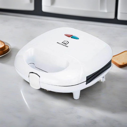 MultiHome SLS1009 Sandwich Maker for for 2 Sandwiches Sandwiches 750W White