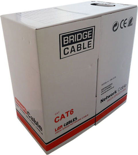 Bridge Cable U/UTP Cat.6 (Gigabit) Καλώδιο Δικτύου Ethernet 100m