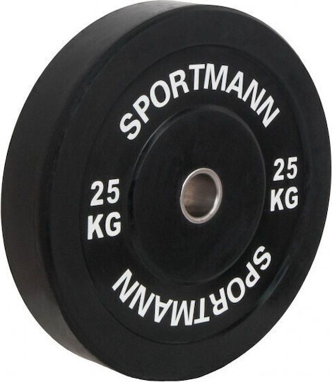 Sportmann Δίσκος Λαστιχένιος 1 x 25kg Φ51mm