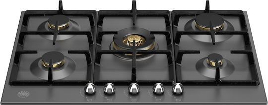 Bertazzoni P75 5C HER NE GN Natural Gas Cooktop Autonomous 75.2x52.2εκ.