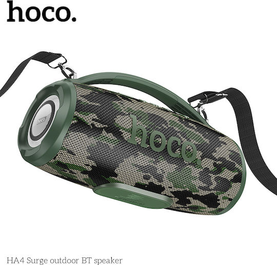 Hoco Surge Ηχείο Bluetooth 40W με Ραδιόφωνο και Διάρκεια Μπαταρίας έως 4 ώρες Camouflage Green