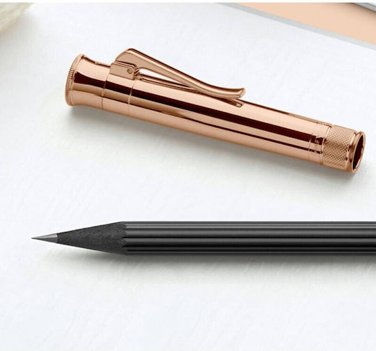 Faber-Castell Perfect Mechanical Pencil for Drawing Wooden with Eraser and Sharpener Black