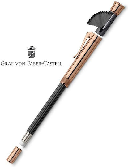 Faber-Castell Perfect Mechanical Pencil for Drawing Wooden with Eraser and Sharpener Black