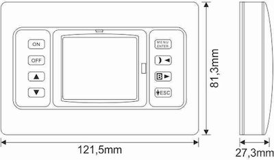 Olympia Electronics BS-850/KIT-C Ψηφιακός Θερμοστάτης Χώρου Smart με Wi-Fi