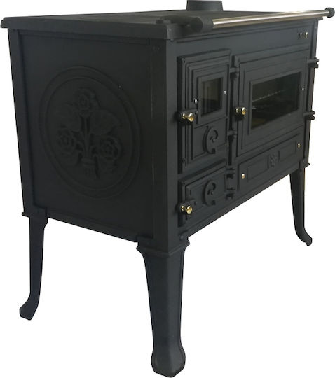 Biofan Alexandria Cast Iron Wood Stove with Oven 8kW