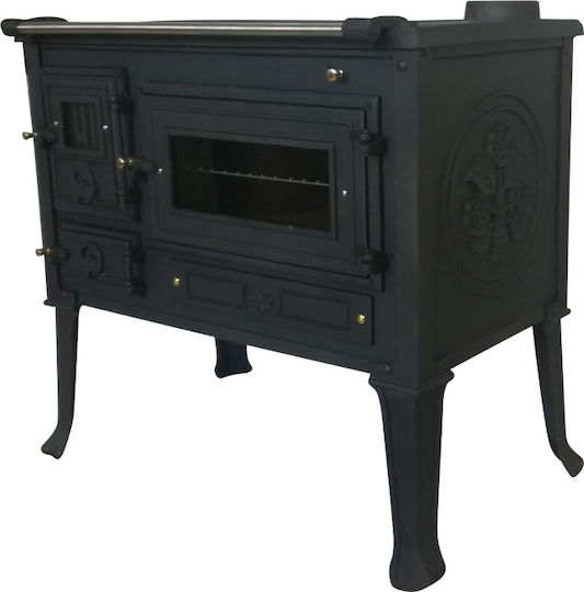 Biofan Alexandria Cast Iron Wood Stove with Oven 8kW