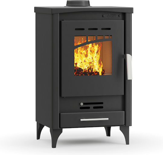 Thermiki ATS 75-20 Steel Wood Stove 8kW Black