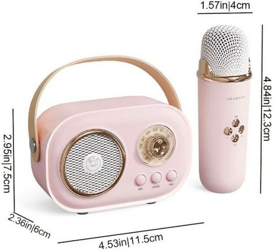 Karaoke-Lautsprecher mit Kabelloses Mikrofon C20 Plus 845629569563 Beiges
