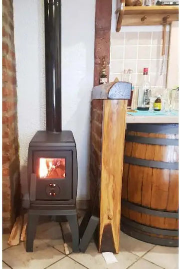 Plamen Gusseisen Holzofen 11kW Schwarz