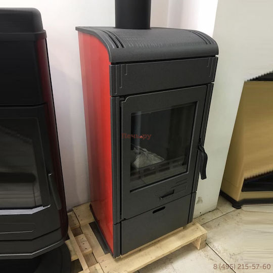 Plamen Fontă Soba pe lemne 9kW Maro
