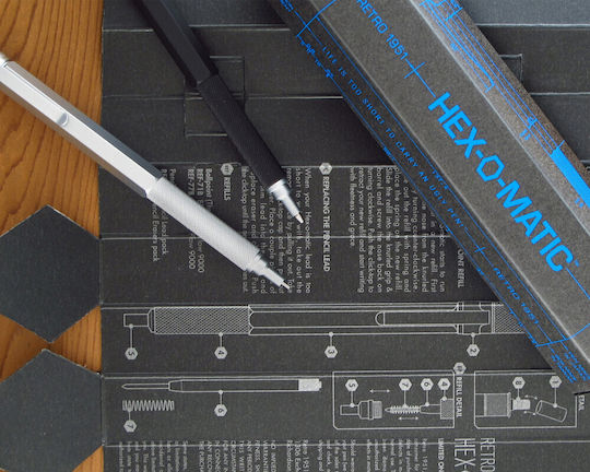 Retro 51 Μηχανικό Μολύβι από Ορείχαλκο 0.7mm με Γόμα 1τμχ Γκρι