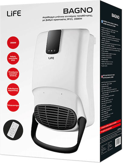 Life Bagno Heizlüfter Wand 2000W