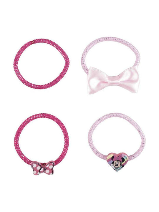 Minnie Mouse Kids Hair Ties Set Multicolor 6pcs