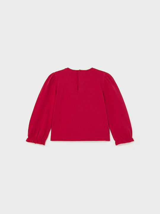 Mayoral Kids Blouse Long Sleeve red