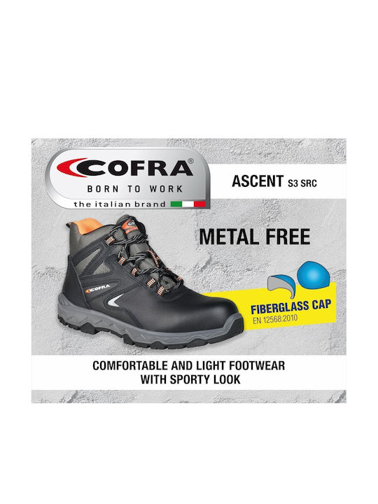Cofra Ascent Αδιάβροχο Μποτάκι Ασφαλείας S3 με Πιστοποίηση SRC