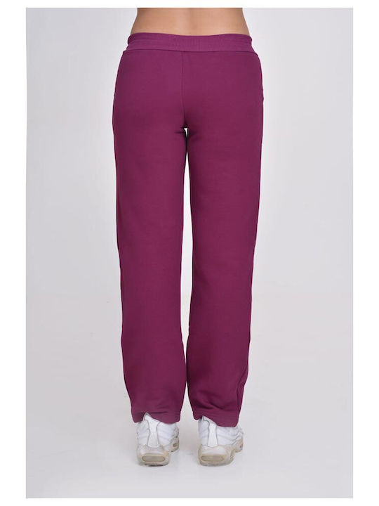 Target Pantaloni de trening pentru femei cu cauciuc Fuchsia Fleece