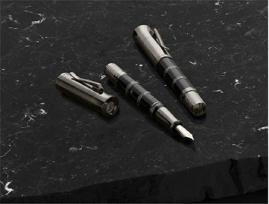 Faber-Castell Πένα Γραφής Medium Μαύρη με Μαύρο Μελάνι