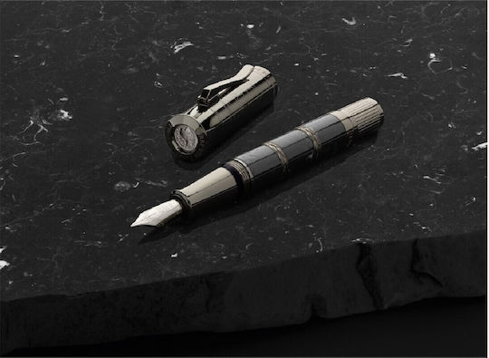 Faber-Castell Πένα Γραφής Medium Μαύρη με Μαύρο Μελάνι
