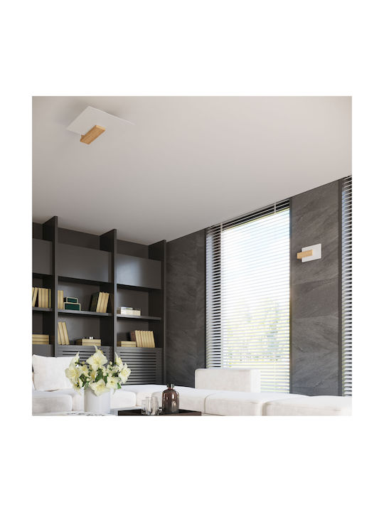 Sollux Lappo Modern Lamp Wall with Socket E14 Beige 14x15.5x14cm