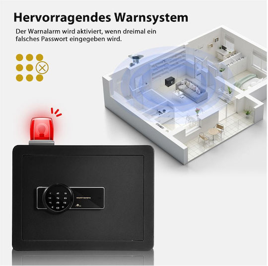 Costway Safe with Digital Lock L40xW30xH31cm EL10001