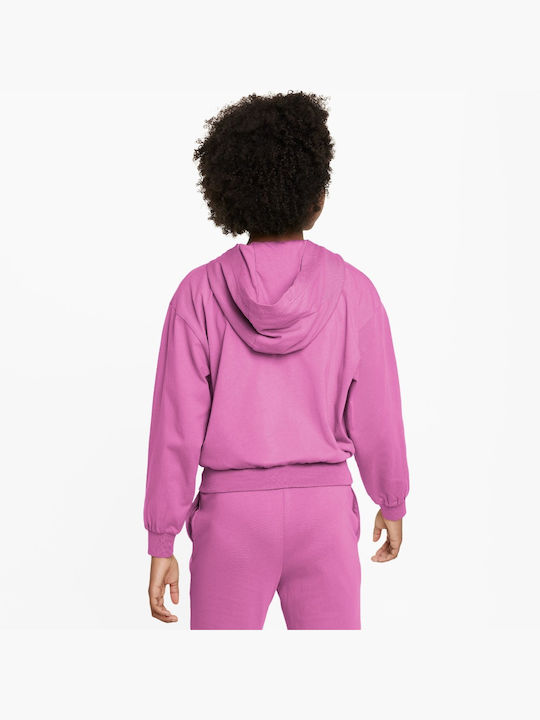 Nike Kinder-Strickjacke mit Kapuze fuchsia G Nsw Fz Hdy Jsy Lbr