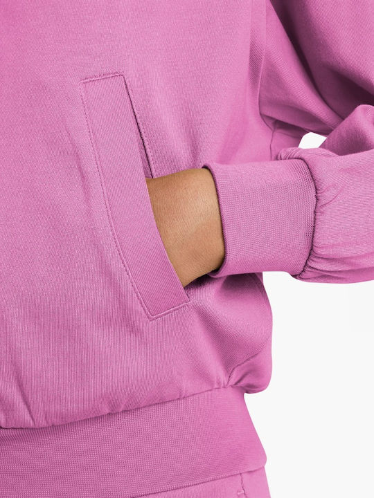 Kinder-Sweatshirt Strickjacke mit Kapuze und Taschen Fuchsie G Nsw Fz Hdy Jsy Lbr