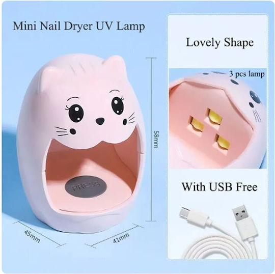 Nageltrockner LED 4W Rosa