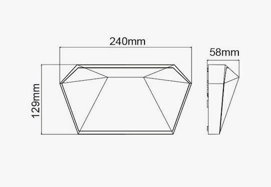 Стенно Външно Осветително Тяло LED IP65 10W