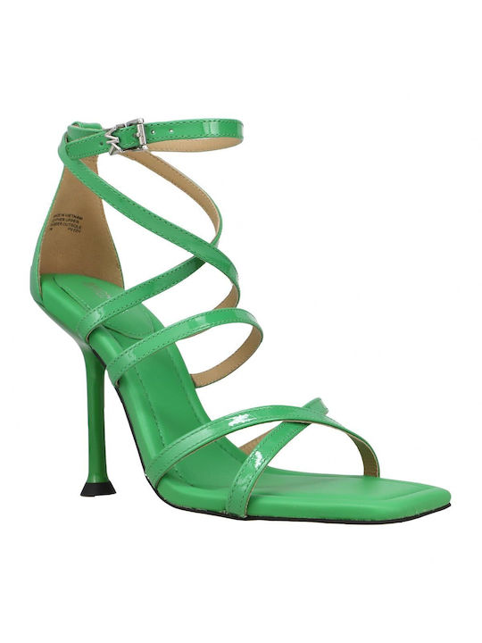 Michael Kors Piele Sandale dama in Culorea Verde